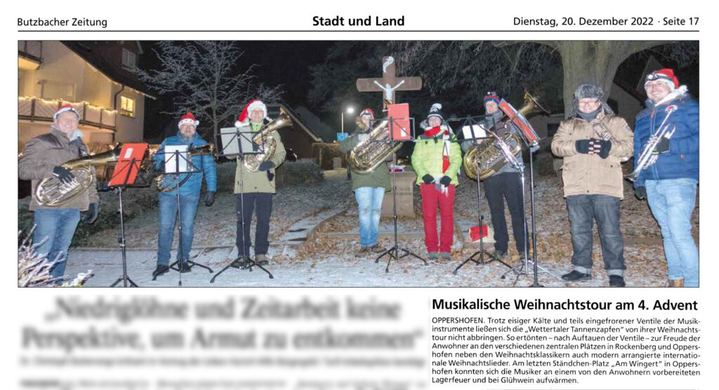 Musikalische Weihnachtstour