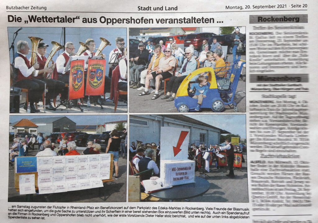 Benefizkonzert für Flutopfer