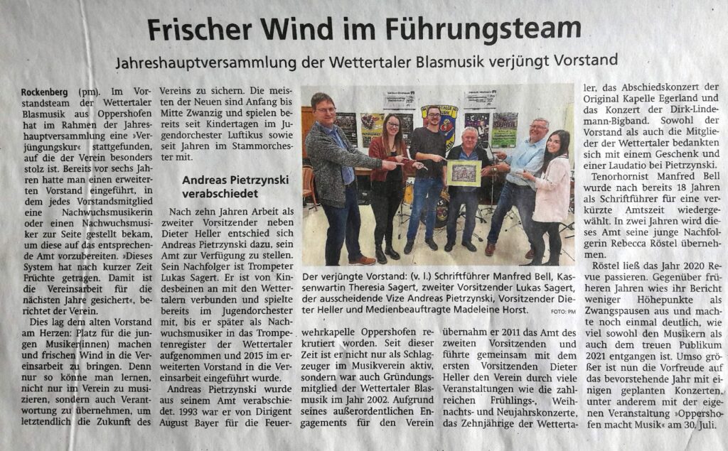 Frischer Wind im Führungsteam