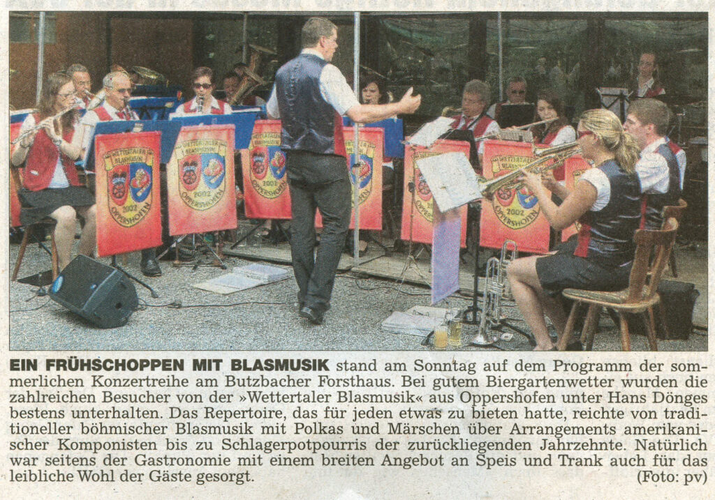 Ein Frühschoppen mit Blasmusik