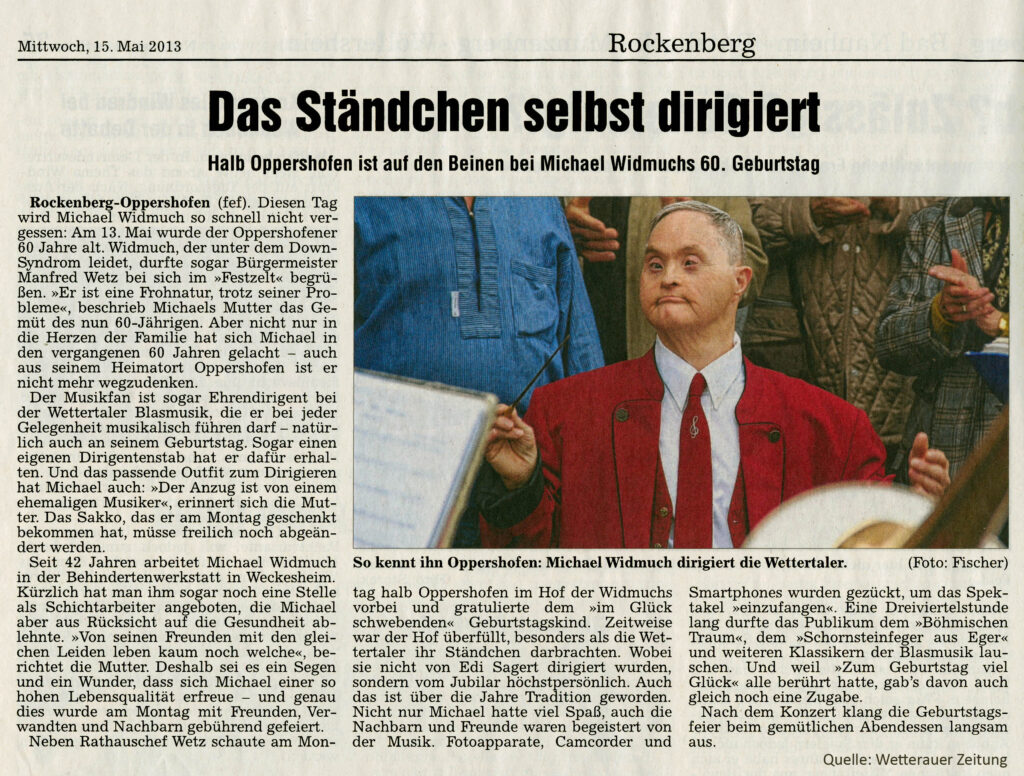 Das Ständchen selbst dirigiert
