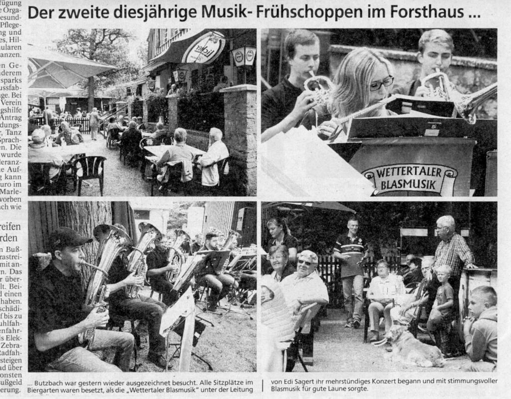 Musikalischer Frühschoppen Forsthaus Butzbach