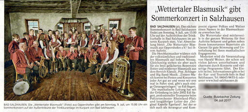 Kurkonzert in Bad Salzhausen