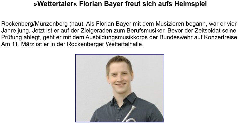 Florian Bayer freut sich aufs Heimspiel